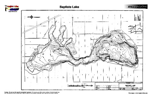 Baptiste Lake Depth Chart