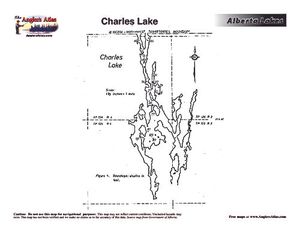 Contour map for Charles Lake, Alberta