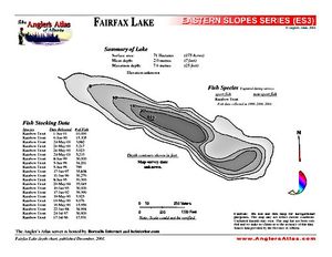 Shaded Contour map for FAIRFAX LAKE, Alberta