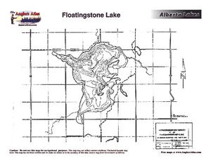 Contour map for FLOATINGSTONE LAKE, Alberta