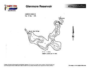 Glenmore Reservoir Depth Chart