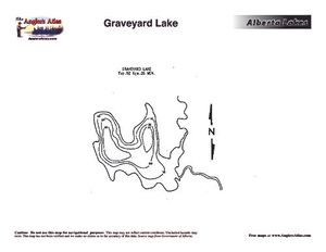Contour map for GRAVEYARD LAKE, Alberta