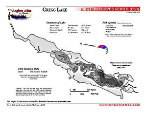 Shaded Contour map for GREGG LAKE, Alberta