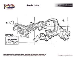 Contour map for JARVIS LAKE, Alberta