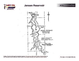 Contour map for JENSEN RESERVOIR, Alberta