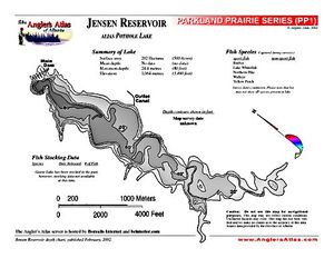 Shaded Contour map for JENSEN RESERVOIR, Alberta