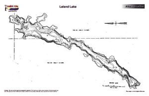 Contour map for LELAND LAKES, Northwest Territories