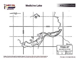 Contour map for MEDICINE LAKE, Alberta