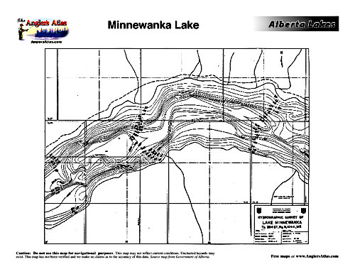 Lake Minnewanka Depth Chart