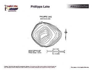 Contour map for PHILLIPPS LAKE, British Columbia