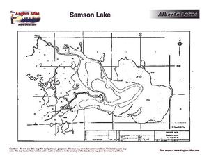 Contour map for Battle River, Alberta