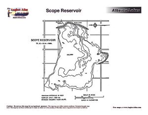 Contour map for SCOPE LAKE, Alberta