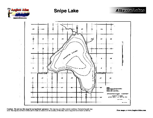 Snipe Lake Depth Chart