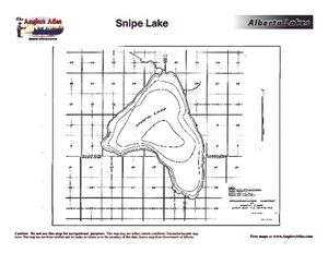 Contour map for SNIPE LAKE, Alberta