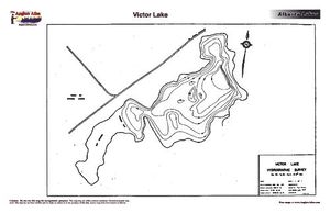 Contour map for VICTOR LAKE, Alberta