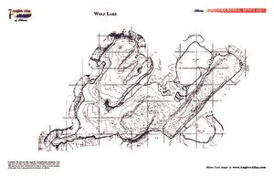 Shaded Contour map for WOLF LAKE, Alberta