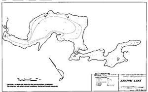 Contour map for ANAHIM LAKE, British Columbia