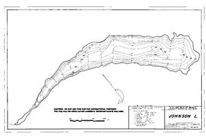 Contour map for JOHNSON LAKE, British Columbia