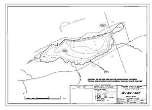 Contour map for ALLAN LAKE, British Columbia