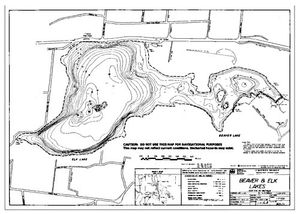 Contour map for BEAVER LAKE, British Columbia