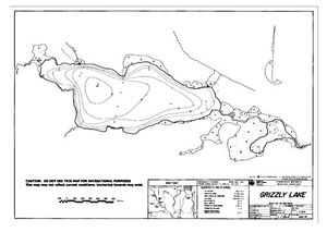 Contour map for GRIZZLY WEST, British Columbia