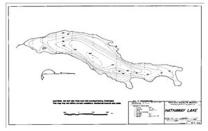 Contour map for HATHAWAY LAKE, British Columbia