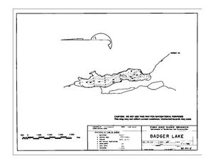 Contour map for BADGER LAKE, British Columbia