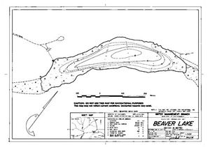 Contour map for BEAVER LAKE, British Columbia