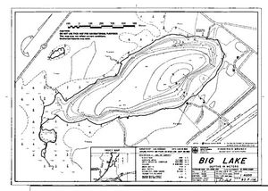 Contour map for BIG LAKE, British Columbia