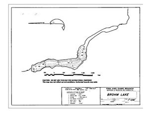 Contour map for BROHM LAKE, British Columbia
