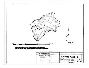 Contour map for CATHERINE LAKE, British Columbia