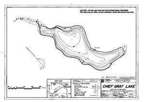 Contour map for CHIEF GRAY LAKE, British Columbia