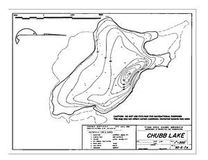 Contour map for CHUBB LAKE, British Columbia