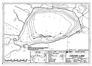 Contour map for COCHIN LAKE, British Columbia