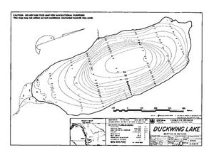 Contour map for DUCKWING LAKE, British Columbia