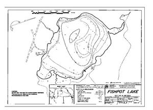 Contour map for FISHPOT LAKE, British Columbia