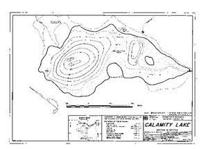Contour map for CALAMITY LAKE, British Columbia