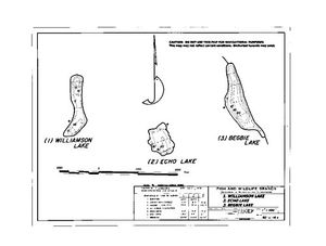 Contour map for BEGBIE LAKE, British Columbia