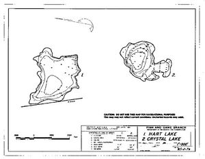 Contour map for HART LAKE, British Columbia