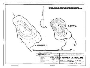 Contour map for HUNTER LAKE, British Columbia