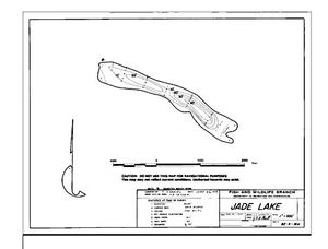 Contour map for JADE LAKE, British Columbia