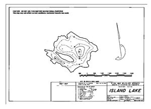 Contour map for ISLAND LAKE, British Columbia