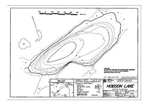 Contour map for HOBSON LAKE, British Columbia
