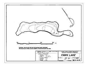 Contour map for FAWN LAKE, British Columbia