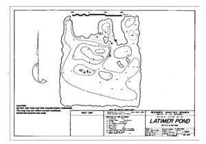 Contour map for LATIMER POND, British Columbia