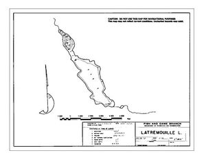 Contour map for LATREMOUILLE LAKE, British Columbia
