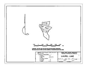 Contour map for LAUREL LAKE, British Columbia