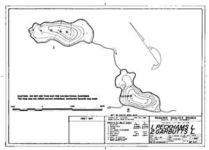 Contour map for NORBURY LAKES, British Columbia