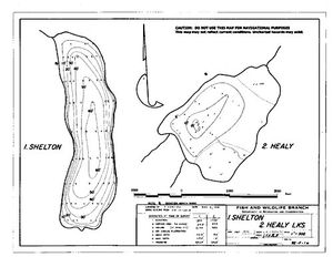 Contour map for HEALY LAKE, British Columbia