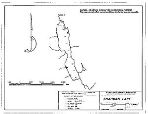Contour map for CHAPMAN LAKE, British Columbia